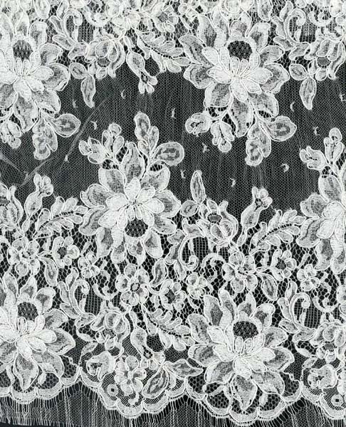 CORDED FRENCH LACE - IVORY