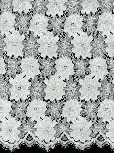 BEADED LACE - IVORY