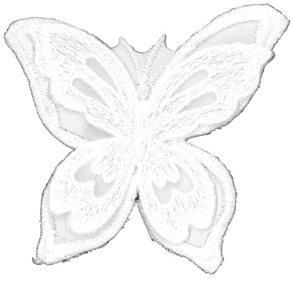 BUTTERFLY MOTIF (SOLD SINGULARLY) - IVORY