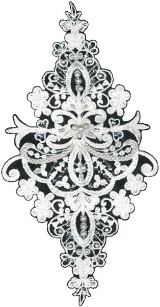 BEADED MOTIF (SOLD SINGULARLY) - IVORY